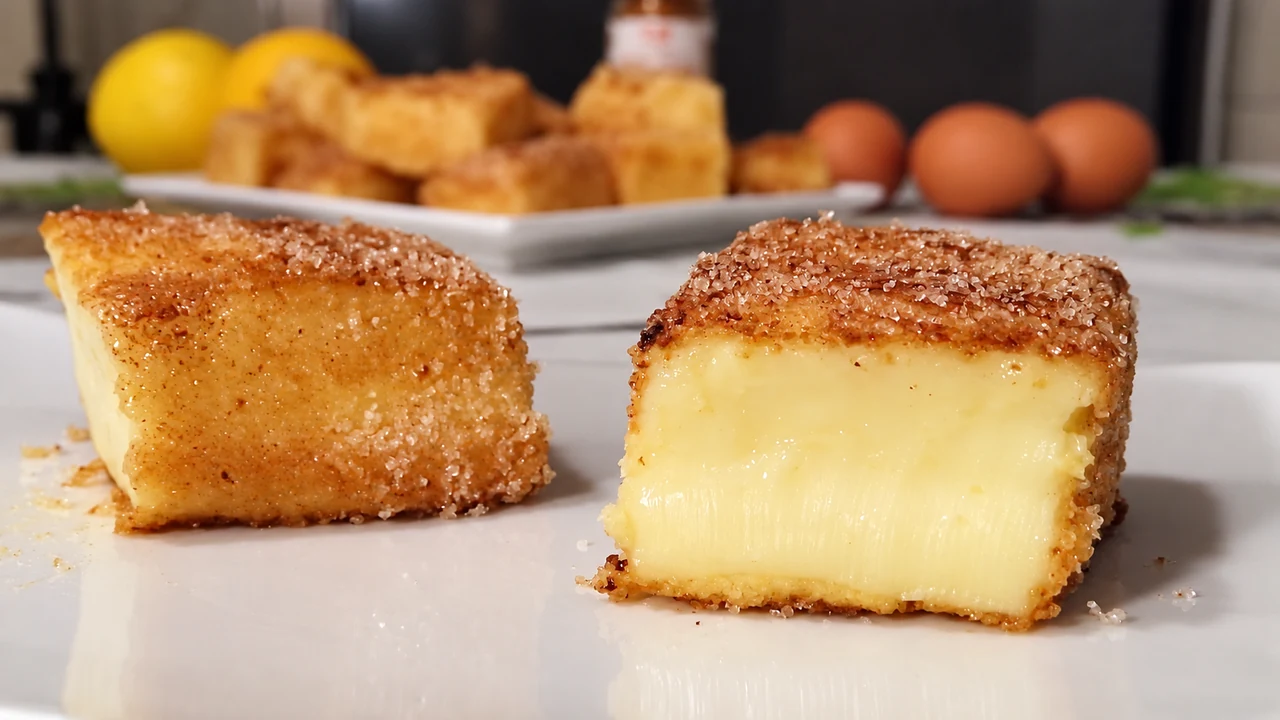 Leche Frita, pastel de crema,