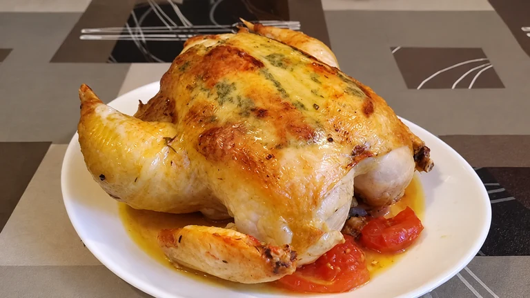 pollo al horno relleno,