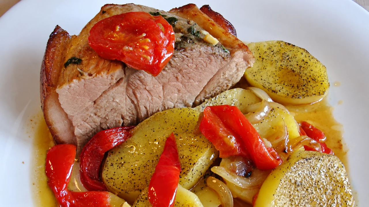 Paleta de cerdo asada