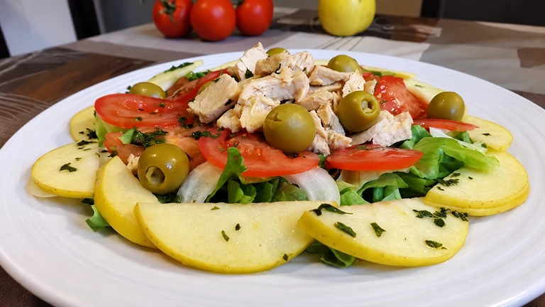 Ensalada de pollo,