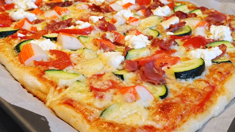 Pizza 3 quesos,
