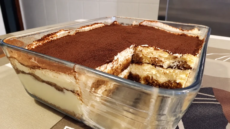 Tiramisú italiano, receta original,