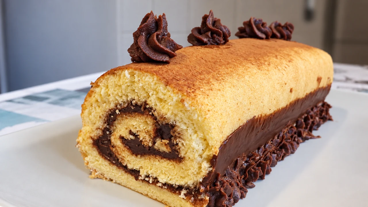 Brazo gitano, crema de chocolate, pionono,