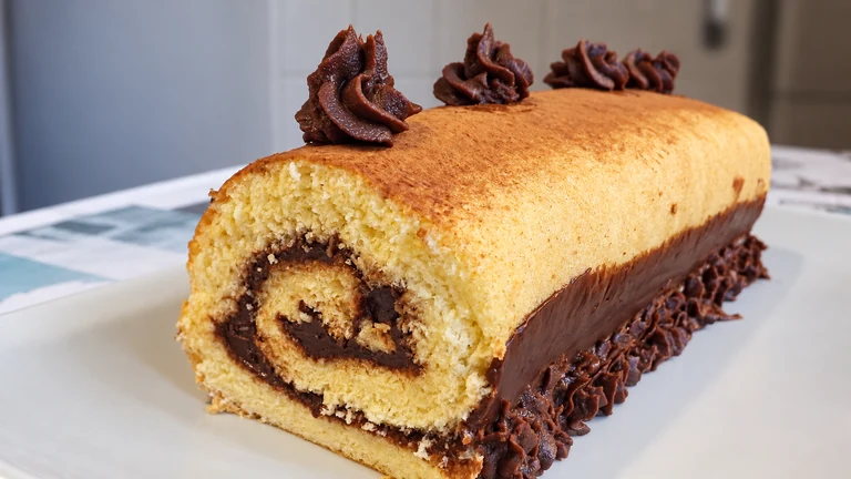 Brazo gitano, crema de chocolate, pionono,