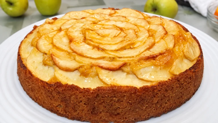 tarta de manzana fácil, y rápida, sin hojaldre,