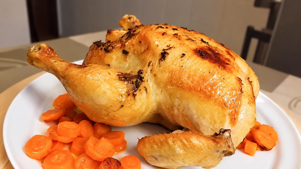 Pollo asado al limón