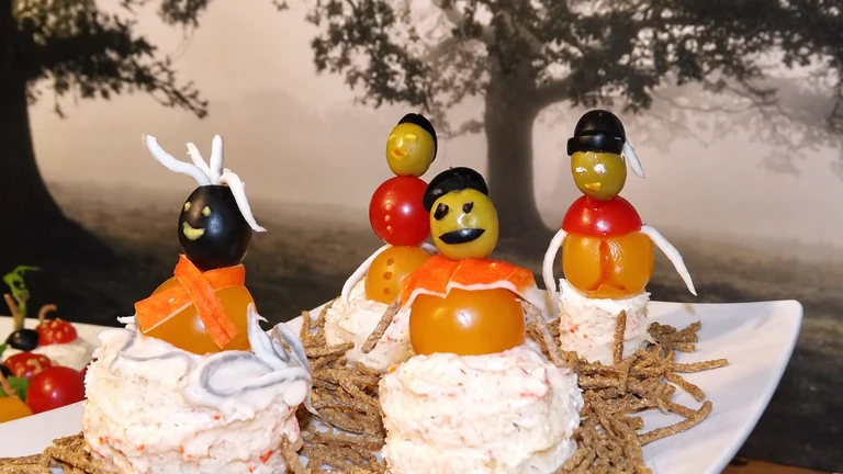 Canapés para fiestas,