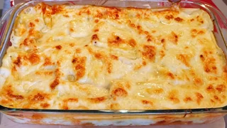 Lasaña de pescado,