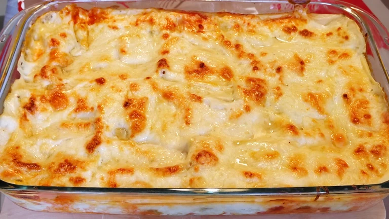 Lasaña de pescado,