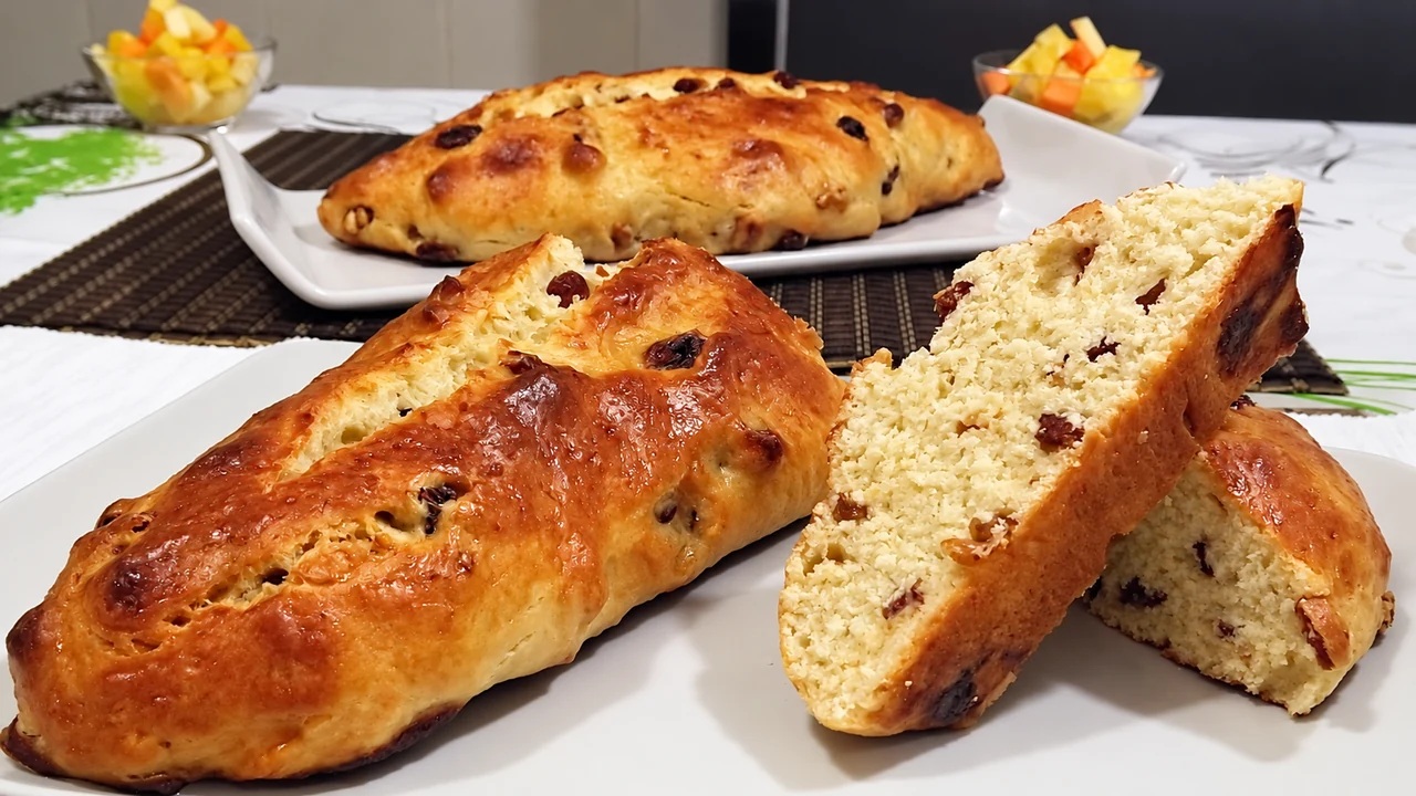 Pan dulce con nueces, pan navideño,