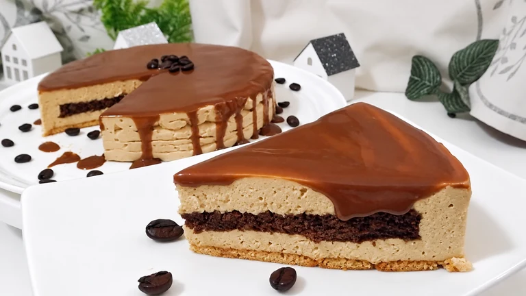 Tarta Mousse de café,