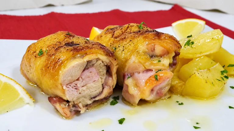 muslos de Pollo rellenos,