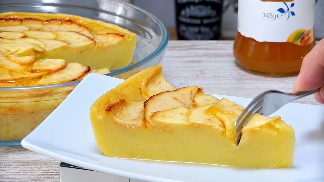 Tarta de Manzana, sin huevo,