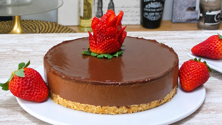 Tarta fría de chocolate