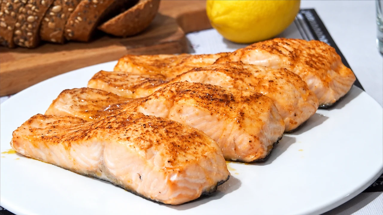 Salmón asado