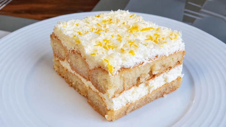 Tiramisú de limón, sin horno,