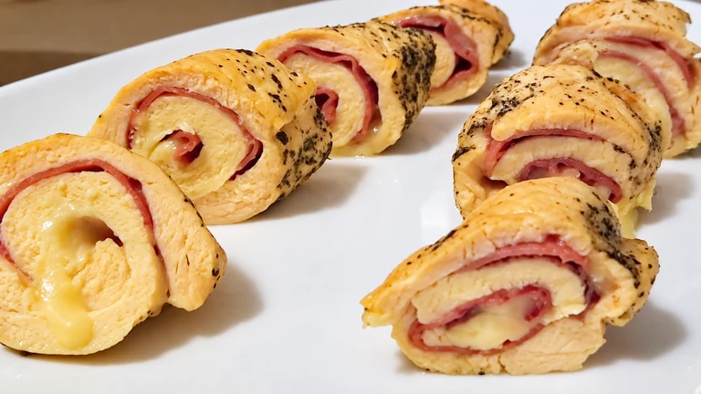 Rollitos de pollo, microondas,