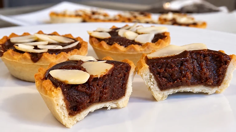 Tartaletas de chocolate,