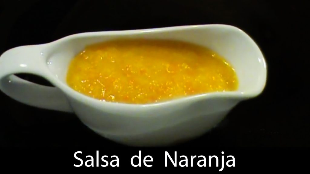 Salsa de naranja, crema de naranja,