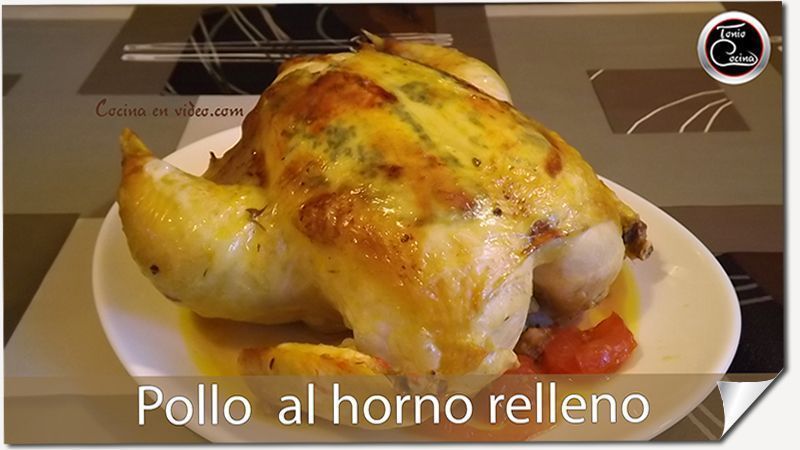 pollo al horno relleno,