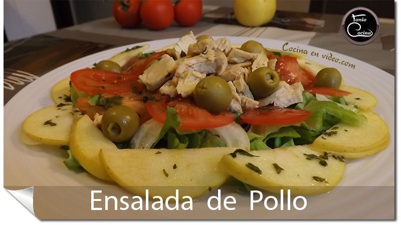 Ensalada de pollo,