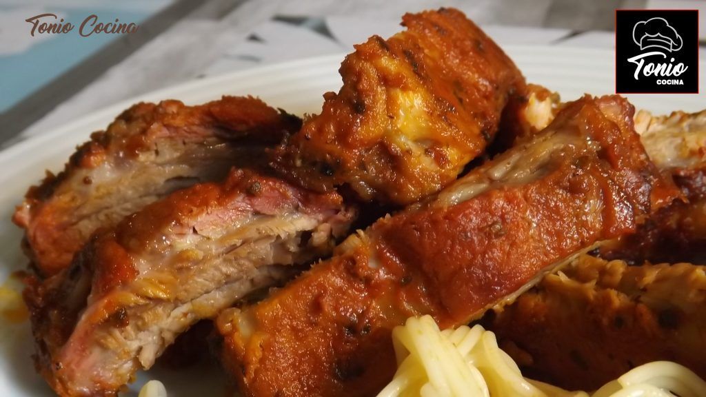 Costillas en salsa barbacoa,