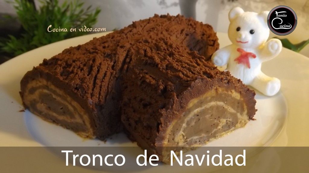 Tronco de Navidad sin horno,