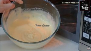 Crema pastelera en el microondas,
