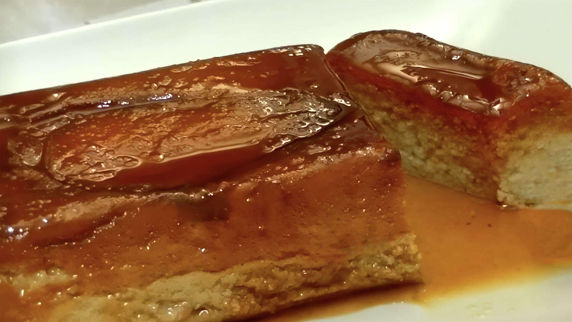 Flan de pera,