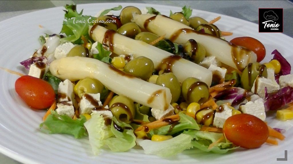 Ensalada de espárragos,