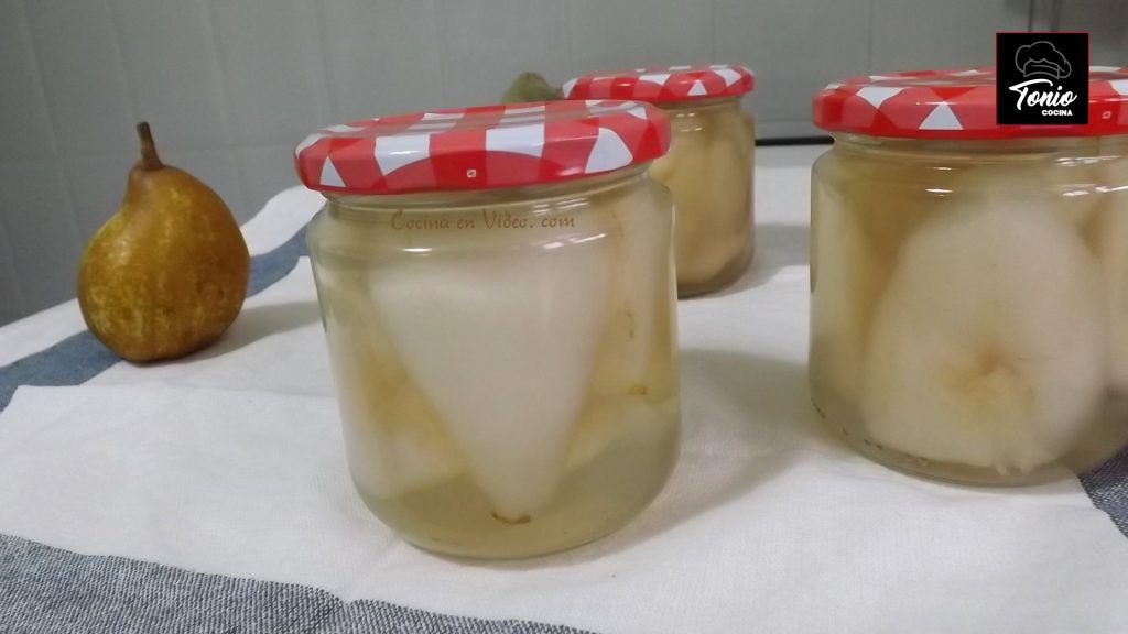 fruta en almíbar,