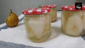 fruta en almíbar,