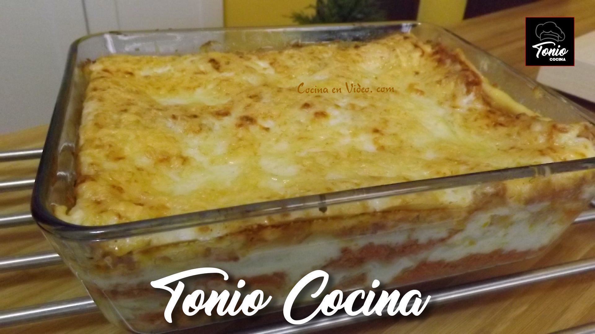 Lasaña Boloñesa, lasaña de carne,