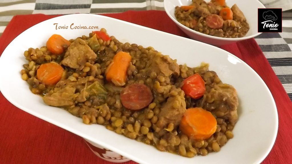 Lentejas caseras, con chorizo,