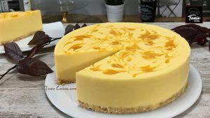 Tarta de queso y mango, cheesecake,