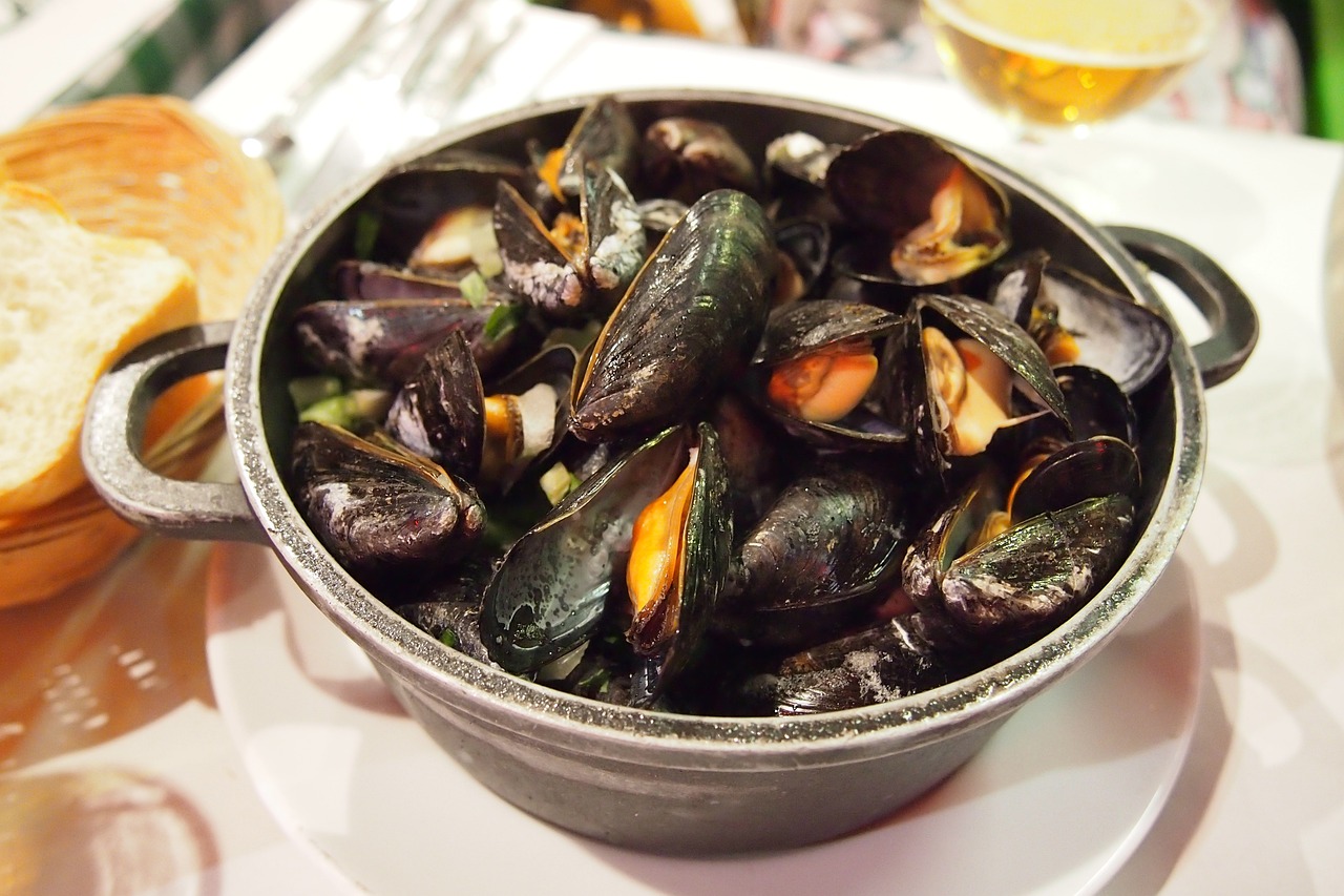 Mejillones en salsa de vieira,
